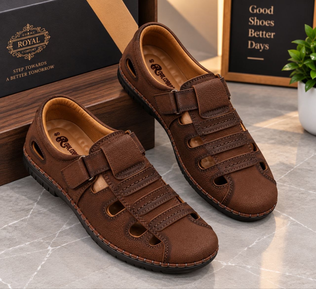 Leather Sacchi shoe with Premium Looks