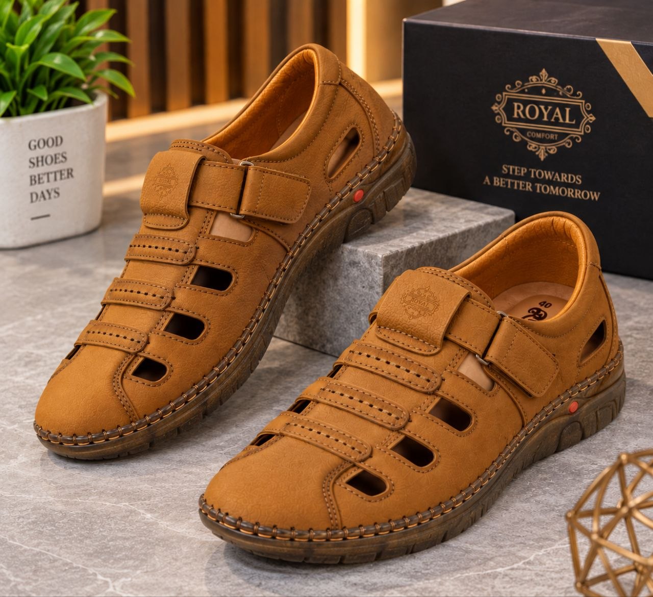 Leather Sacchi shoe with Premium Looks