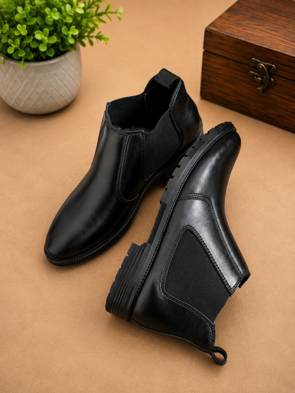 Premium Chelsea Boots elastic style without Gipper